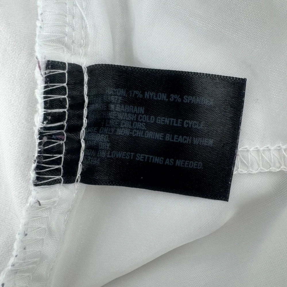 Worthington Slim Fit White Ankle Pants Womens 18W Rayon‎ Blend Stretch Trousers